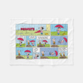 Regentag beim Baseballspiel Fleecedecke (Vorderseite (Horizontal))