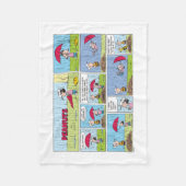 Regentag beim Baseballspiel Fleecedecke (Vorderseite)