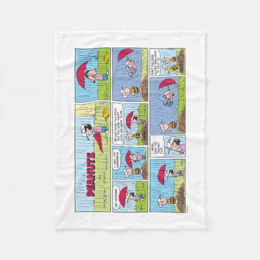 Regentag beim Baseballspiel Fleecedecke (Vorderseite)