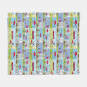 Regentag beim Baseballspiel Fleecedecke (Vorderseite (Horizontal))