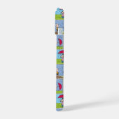 Regentag beim Baseballspiel iPhone 15 Hülle (Linke Seite)