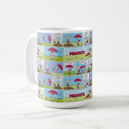 Regentag beim Baseballspiel Kaffeetasse (Vorderseite Links)