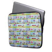 Regentag beim Baseballspiel Laptopschutzhülle (Vorderseite Links)