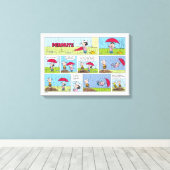 Regentag beim Baseballspiel Leinwanddruck (Insitu (Holzboden))