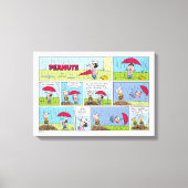 Regentag beim Baseballspiel Leinwanddruck (Vorderseite)