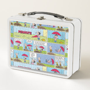 Regentag beim Baseballspiel Metall Brotdose