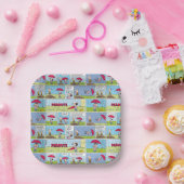 Regentag beim Baseballspiel Pappteller (Party)