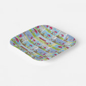 Regentag beim Baseballspiel Pappteller (Gewinkelt)