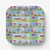 Regentag beim Baseballspiel Pappteller (Vorderseite)