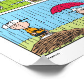 Regentag beim Baseballspiel Poster (Ecke)