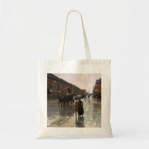 Regentag, Boston von Frederick Childe Hassam Tragetasche