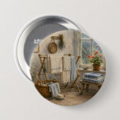 Regentag-Cottage-Wäscheraum Button (Vorne & Hinten)