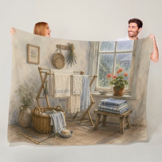 Regentag-Cottage-Wäscheraum Fleecedecke (Beispiel)