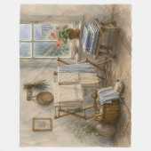 Regentag-Cottage-Wäscheraum Fleecedecke (Vorderseite)