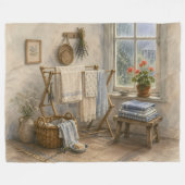 Regentag-Cottage-Wäscheraum Fleecedecke (Vorderseite (Horizontal))