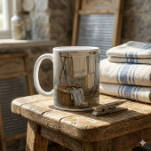 Regentag-Cottage-Wäscheraum Kaffeetasse