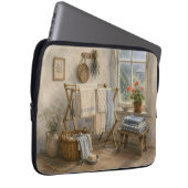 Regentag-Cottage-Wäscheraum Laptopschutzhülle (Vorne Rechts)