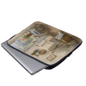 Regentag-Cottage-Wäscheraum Laptopschutzhülle (Vorne Knopf)