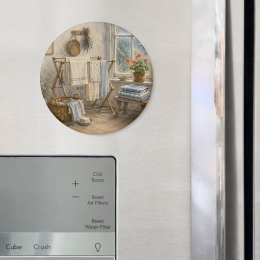 Regentag-Cottage-Wäscheraum Magnet (In Situ (Kühlschrank))