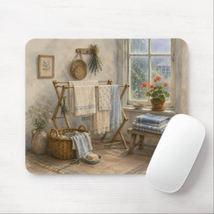 Regentag-Cottage-Wäscheraum Mousepad