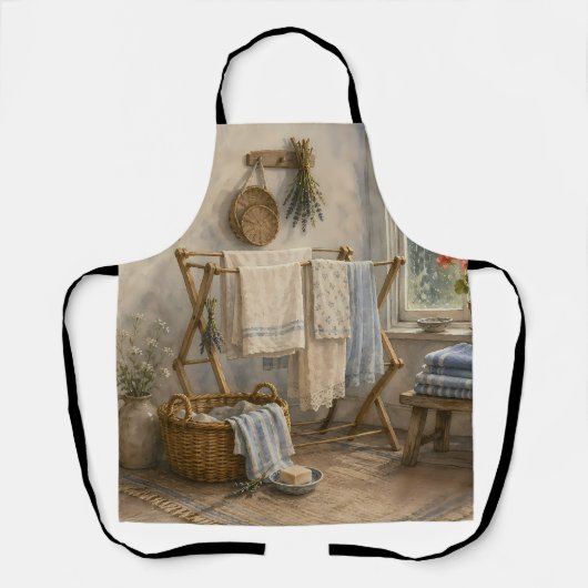 Regentag-Cottage-Wäscherei Schürze (Vorderseite)