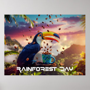 REGENTAG IM Dschungel - TUKAN Poster