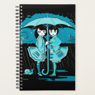 Regentag in Blau Planer
