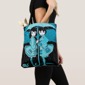 Regentag in Blau Tasche (Von Nahem)