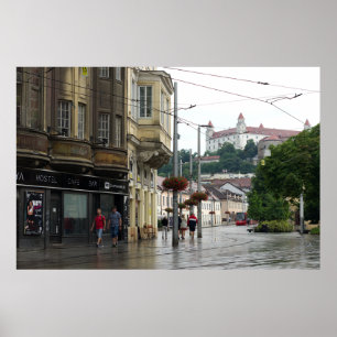 Regentag in der Altstadt Poster