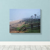 Regentag in Flagler Beach Florida Leinwanddruck (Insitu (Holzboden))