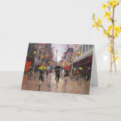 Regentag in Paris Karte (Gelbe Blume)