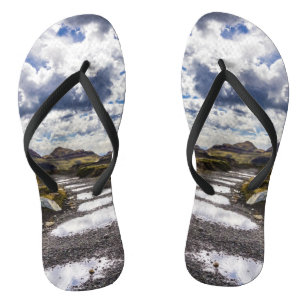 Regentag in Torres del Paine NP Badesandalen