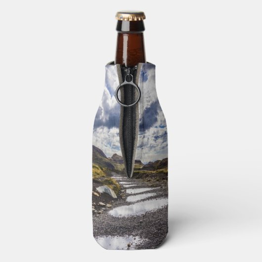 Regentag in Torres del Paine NP Flaschenkühler (Flasche Rückseite)