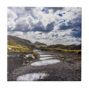 Regentag in Torres del Paine NP Fliese