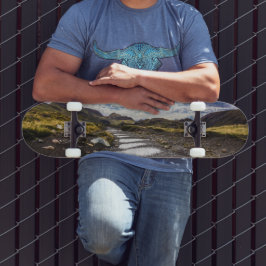 Regentag in Torres del Paine NP Skateboard