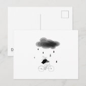 Regentag - Kopenhagen Postkarte (Vorne/Hinten)