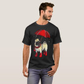 Regentag-Mops T-Shirt (Vorne ganz)