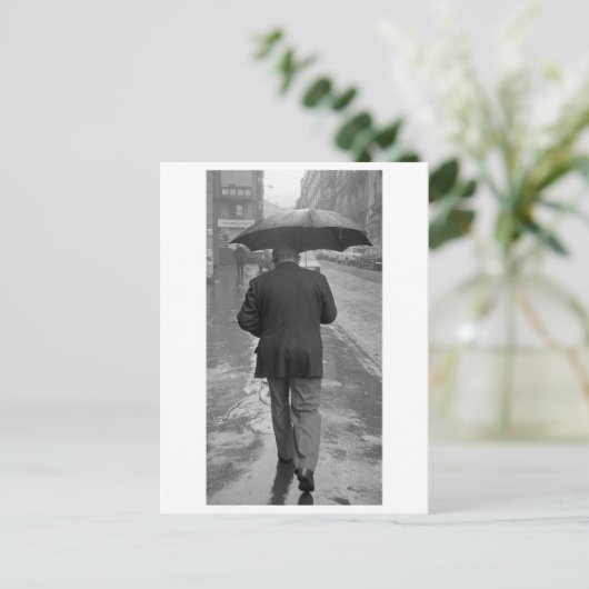 Regentag Postkarte (Stehend Vorderseite)