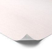 Regentag Wolken Rosa Rose Gold White Poster (Ecke)