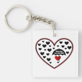 Regentage können Liebe nicht aufhalten Schlüsselanhänger (Vorderseite)