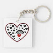 Regentage können Liebe nicht aufhalten Schlüsselanhänger (Rückseite)