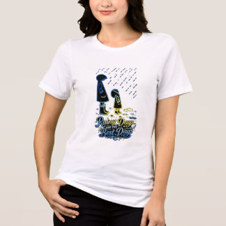 Regentage sind die besten Tage Süße Schirm Kinder Tri-Blend Shirt