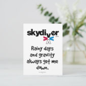 Regentage und Schwerkraft Postkarte (Stehend Vorderseite)