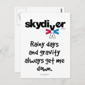 Regentage und Schwerkraft Postkarte (Vorne/Hinten)