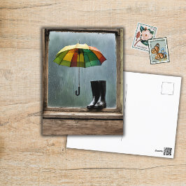 Regentage und Sonntage Postkarte