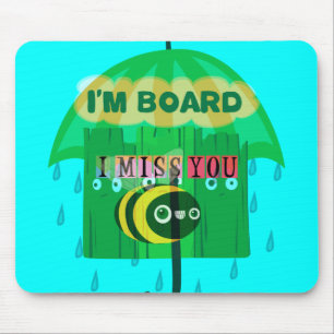 Regentags-Spaß: Aus der Sicht einer Biene. "Ich bi Mousepad