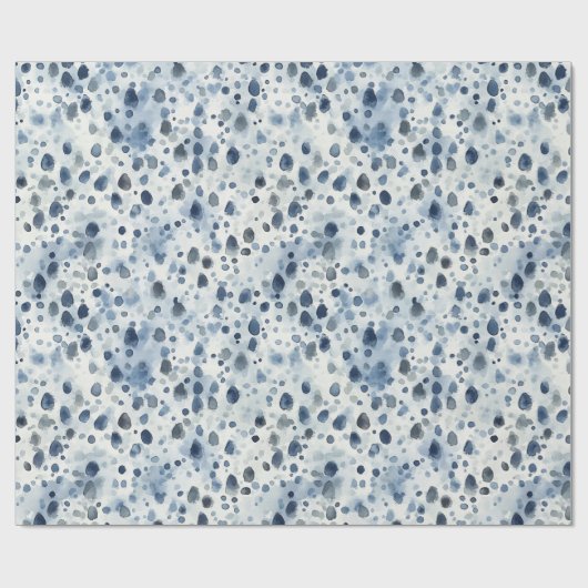 Regentagsblau Geschenkpapier (Flach)