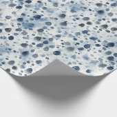 Regentagsblau Geschenkpapier (Ecke)