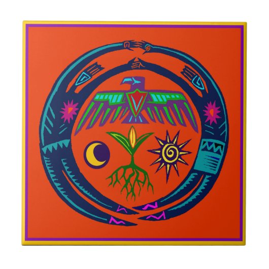 Regentanz Fliese (Vorderseite)