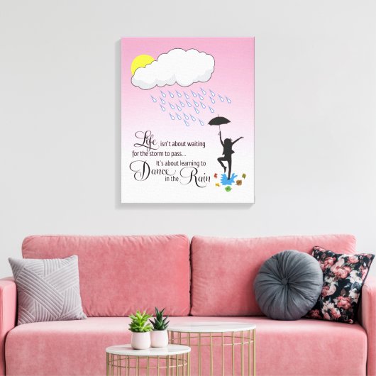 Regentanz Leinwanddruck (Insitu (Wohnzimmer))